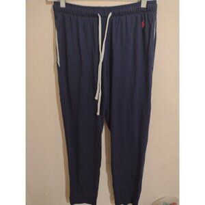 Polo Ralph Lauren Sleepwear Pants Mens Small Blue Sweatpants Drawstring Pockets